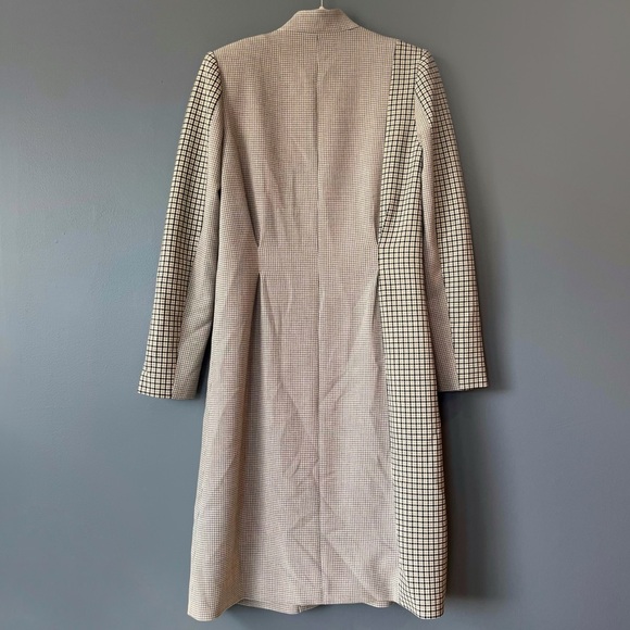 Joie Paiton Check Button Front Long Coat - Picture 6 of 8